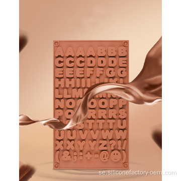 chokladform bokstäver silikon